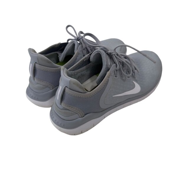 Nike Flex RN Women Running Shoes Size 8 Lightweight Mesh Lace-Up Gray & White - Picture 6 of 16